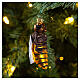 Blown glass Christmas ornament, bee s2