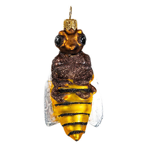 Pszczoła dekoracja szkło dmuchane na choinkę 1