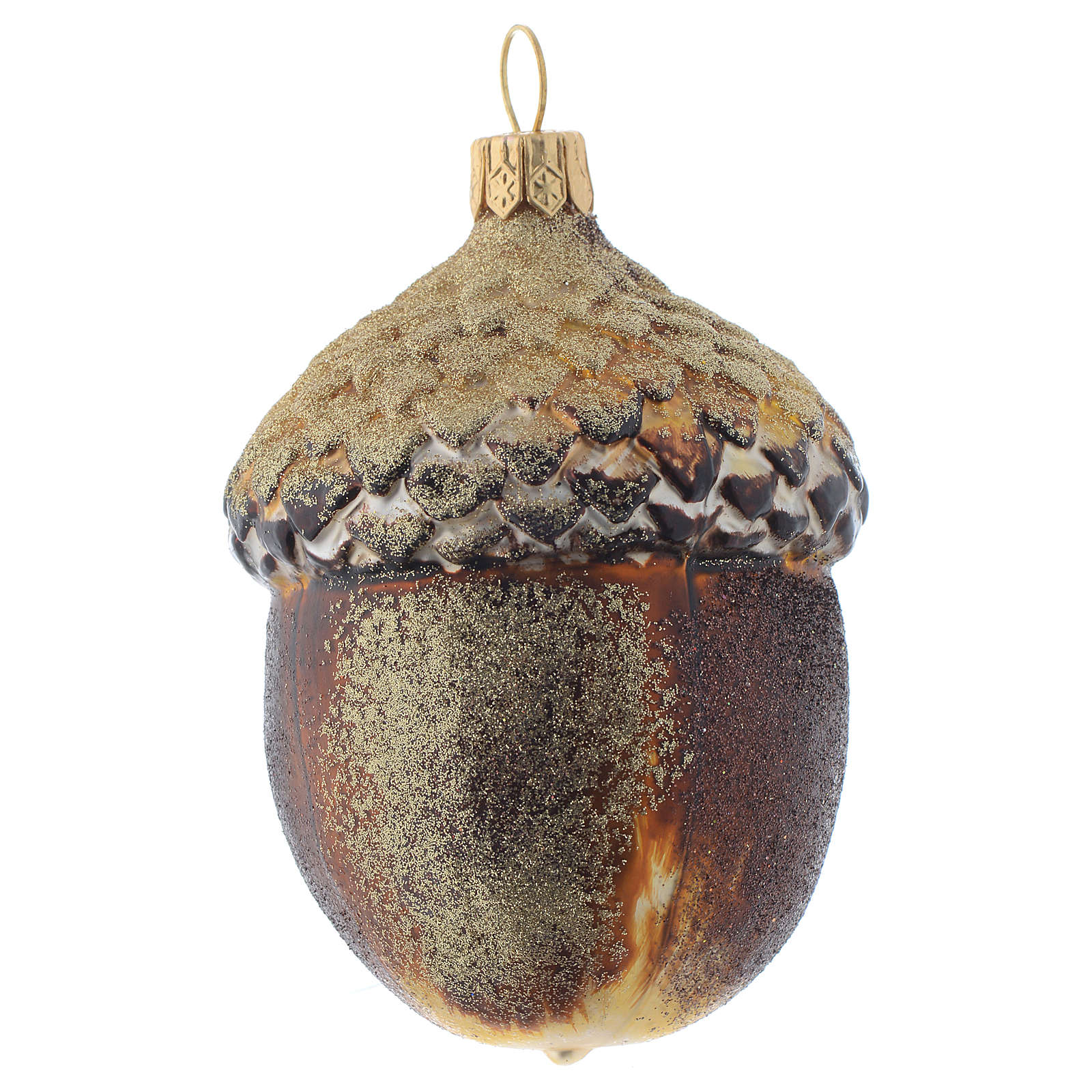 Blown glass Christmas ornament, acorn | online sales on HOLYART.co.uk
