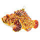 Blown glass Christmas ornament, red lionfish s1