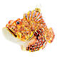 Blown glass Christmas ornament, red lionfish s3