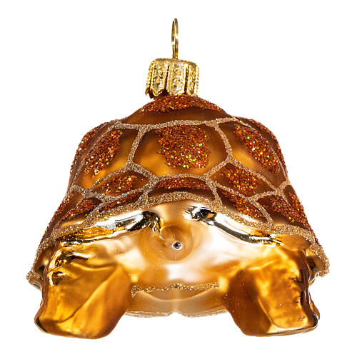 Blown glass Christmas ornament, Galápagos tortoise 5