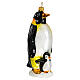 Blown glass Christmas ornament, emperor penguin s4
