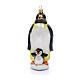 Pingüino emperador  adorno vidrio soplado Árbol de Navidad s1
