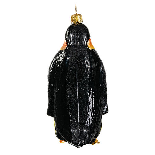 Pinguim-imperador enfeite árvore Natal vidro soprado 5