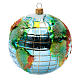 Pai Natal no globo enfeite árvore Natal vidro soprado s3