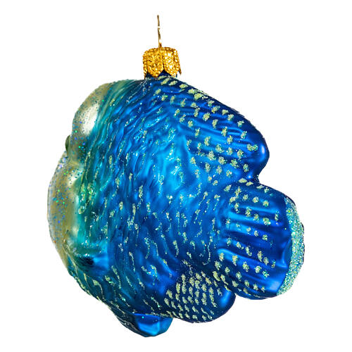 Blown glass Christmas ornament, humphead wrasse 5