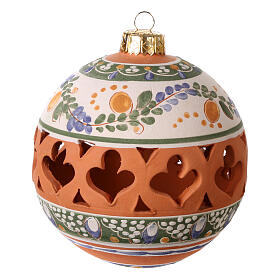 Bola redonda perfurada country terracota Deruta 100 mm