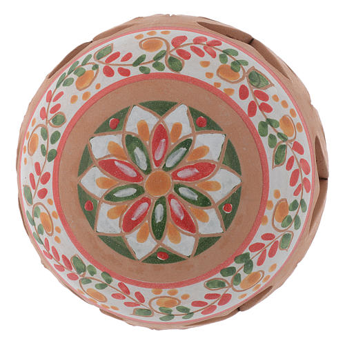 Bola perfurada country terracota Deruta 80 mm 2