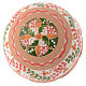 Red Christmas tree ball in terracotta from Deruta 100 mm s2
