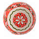 Bombka choinkowa, styl country, 100 mm, dekoracja czerwona s2