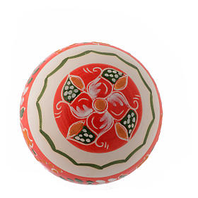 Palla rossa in terracotta Deruta 100 mm