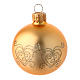 Christmas bauble gold glass 60 mm set of 12 pieces assorted decorations s3