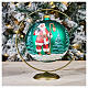 Bola Árbol de Navidad vidrio soplado verde Papá Noel decoupage 150 mm s2