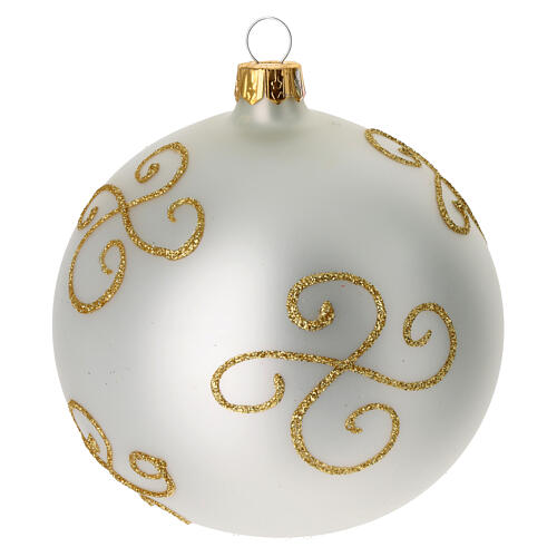 Palla Albero Natale vetro Babbo Natale 100 mm 3
