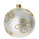 Palla Albero Natale vetro Babbo Natale 100 mm s3