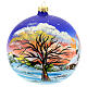 Weihnachtskugel Baumschmuck Winterlandschaft, 150 mm s2