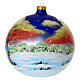 Christmas bauble winter environment at sunset 150 mm s5