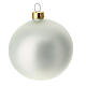 Christmas baubles in shiny and opaque glass, 3 colours 80 mm set of 9 pieces s8