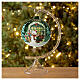 Christmass ball with snowman and children 100 mm s2