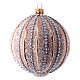 Christmas baubles in gold and glass 100 mm s2