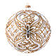 Blown glass transparent decorated ball 200 mm s1