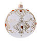Palline vetro color champagne e pietre 100 mm 4 pezzi s3