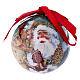 Christmas tree bauble in box with Santa Claus and children 75 mm s1