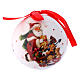 Christmas tree bauble Santa Claus and presents image 75 mm s1