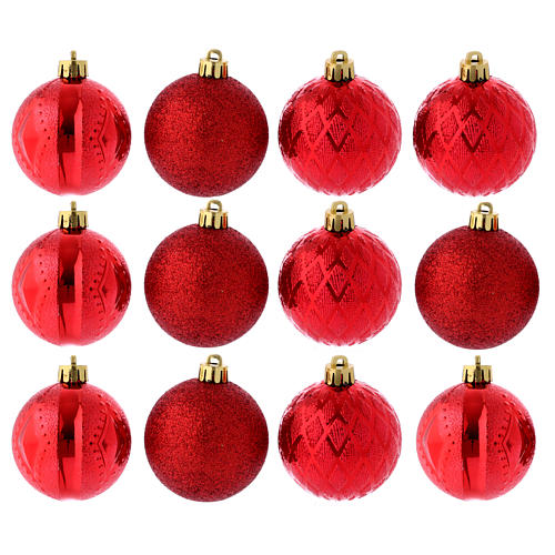 Christmas bauble 60 mm red 1