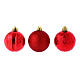 Boules Sapin Noël 60 mm rouges (vendu par 12) s3