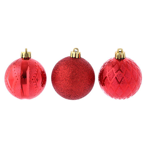 Christmas bauble 60 mm red 2