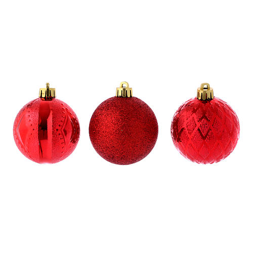 Christmas bauble 60 mm red 3