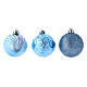 Bola árvore Natal azul 12 peças 60 mm s2