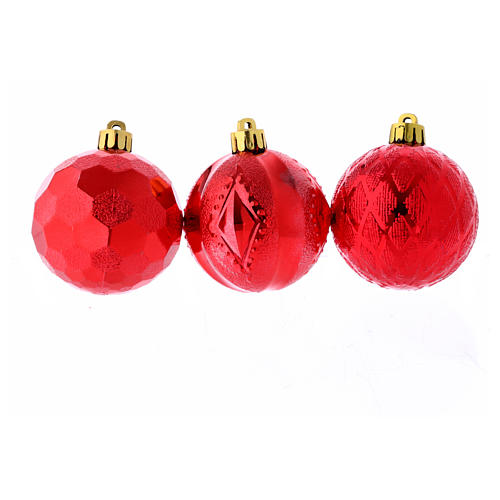 Christmas bauble red 60 mm 2