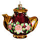Blown Glass Teapot Christmas Tree Ornament s1