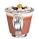 Chávena de chocolate quente adorno árvore Natal vidro soprado s4