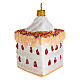 Layer cake, Christmas tree decoration in blown glass s4
