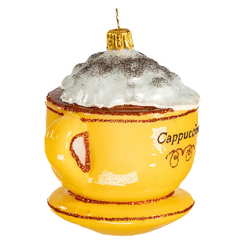 Cappuccino décoration verre soufflé Sapin Noël 4