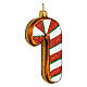 Candy cane glass blown Christmas tree decoration s3