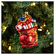 Saco de Pai Natal adorno árvore Natal vidro soprado s2