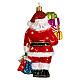 Santa Claus with gifts, Christmas tree decoration in blown glass s5