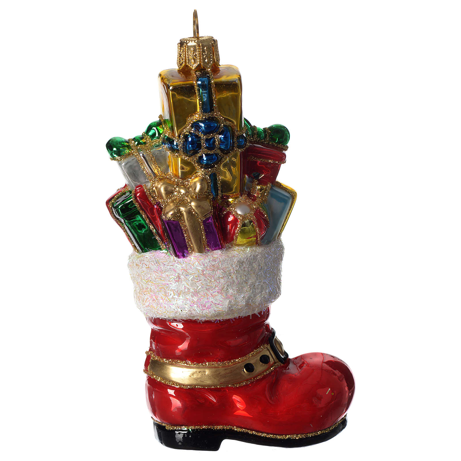 Botte de Père Noël décoration verre soufflé Sapin Noël vente en ligne