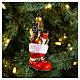 Bota de Pai Natal adorno para árvore Natal vidro soprado s2