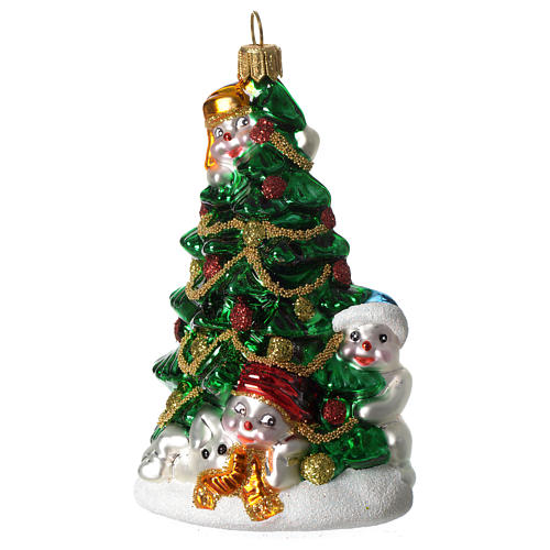 7 Décorations De Noël Personnalisables Bonhommes De Neige - En Bois, Avec Ruban - Pour Sapin/famille