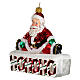 The HOHO Santa Claus Christmas tree blown glass ornament s3