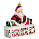 The HOHO Santa Claus Christmas tree blown glass ornament s4