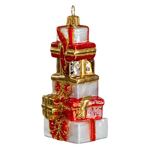 Presentes de Natal adorno para árvore Natal vidro soprado 3