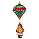 Père Noël avec parachute décoration verre soufflé Sapin Noël s5