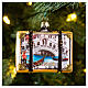 Mala Veneza adorno vidro soprado para árvore Natal s2